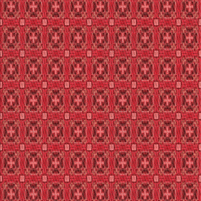 Patterned Red Rug, pat3681rd