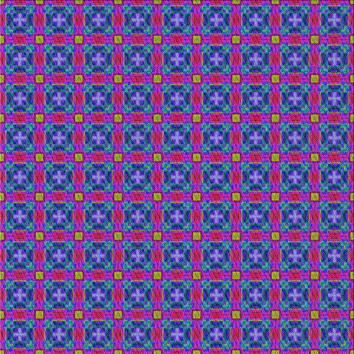 Square Patterned Steel Blue Modern Rug, pat3681