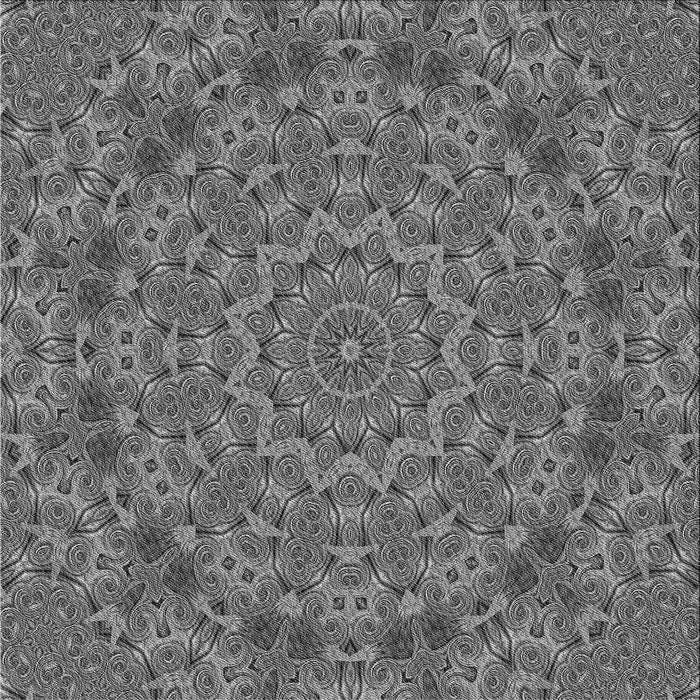 Round Machine Washable Transitional Gray Rug, wshpat3682gry