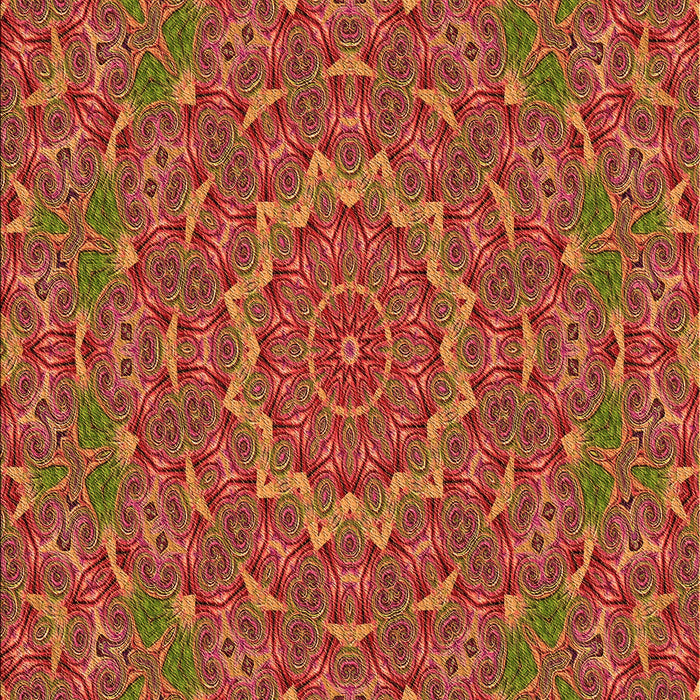 Patterned Orange Rug, pat3682org
