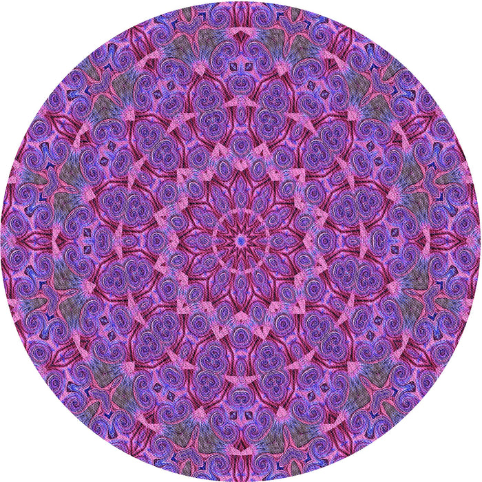 Square Machine Washable Transitional Purple Rug in a Living Room, wshpat3682pur