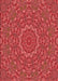 Patterned Red Rug, pat3682rd