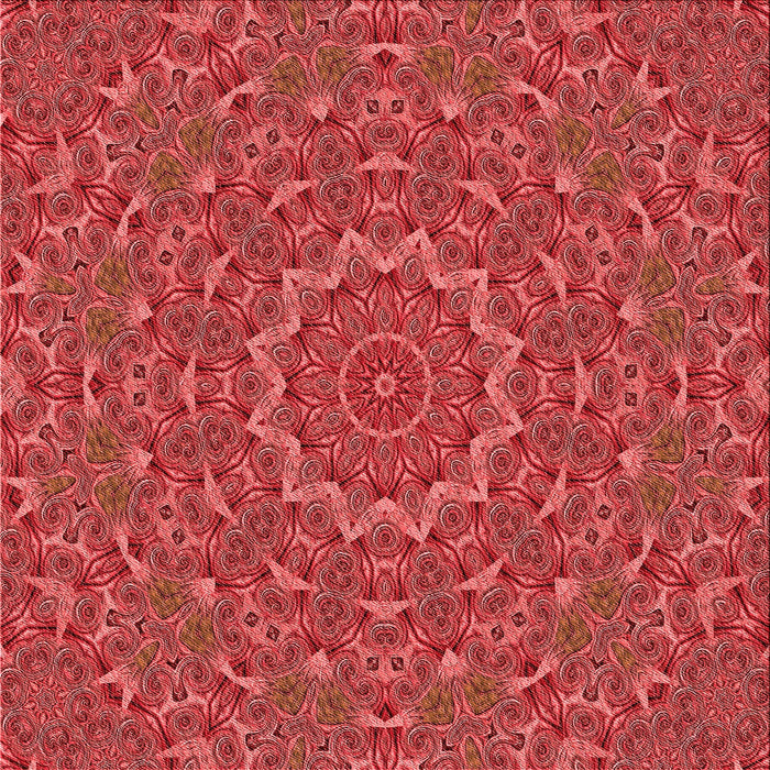 Round Machine Washable Transitional Red Rug, wshpat3682rd