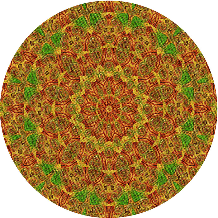 Square Machine Washable Transitional Mahogany Brown Rug in a Living Room, wshpat3682yw