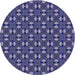 Square Patterned Purple Rug, pat3683blu