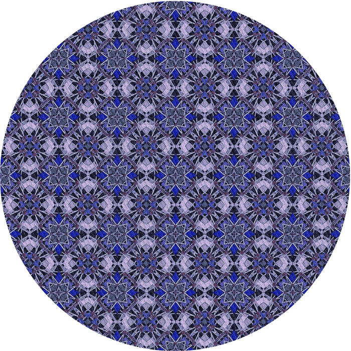 Square Machine Washable Transitional Purple Rug in a Living Room, wshpat3683blu