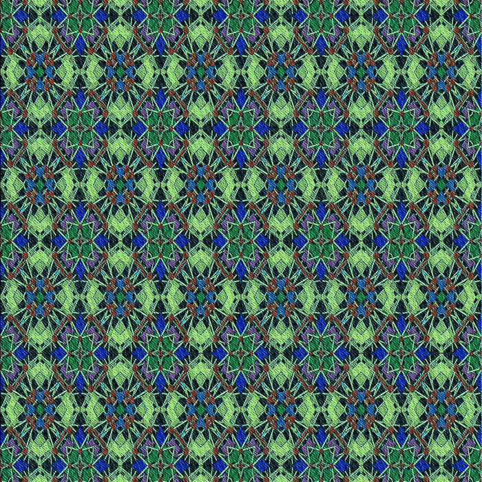 Patterned Medium Sea Green Rug, pat3683lblu