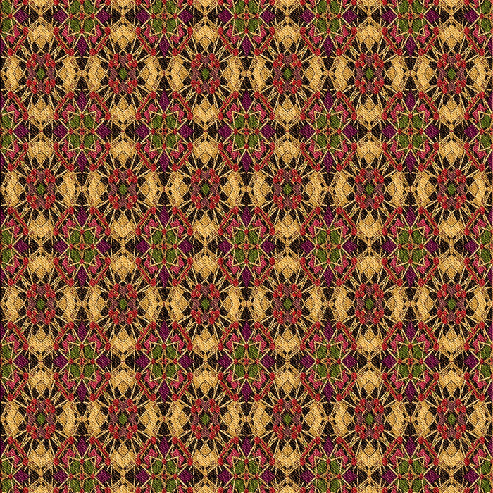 Patterned Deep Red Rug, pat3683org