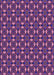 Machine Washable Transitional Purple Rug, wshpat3683pur