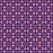 Round Machine Washable Transitional Purple Rug, wshpat3683pur