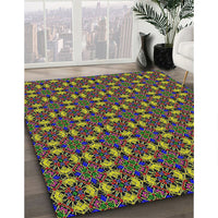 Patterned Purple Lily Purple Novelty Rug, pat3683