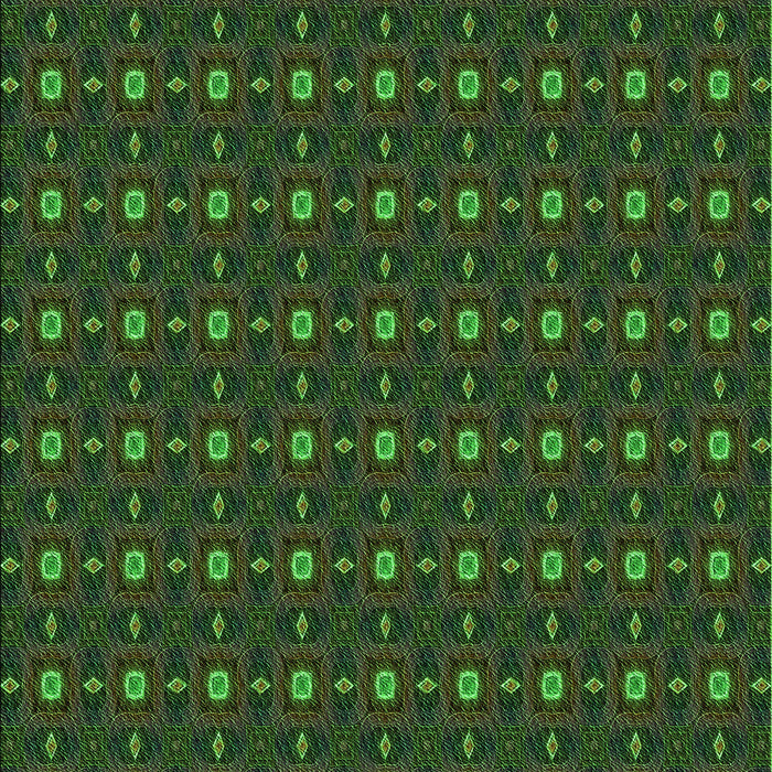 Machine Washable Transitional Dark Forest Green Rug, wshpat3684grn