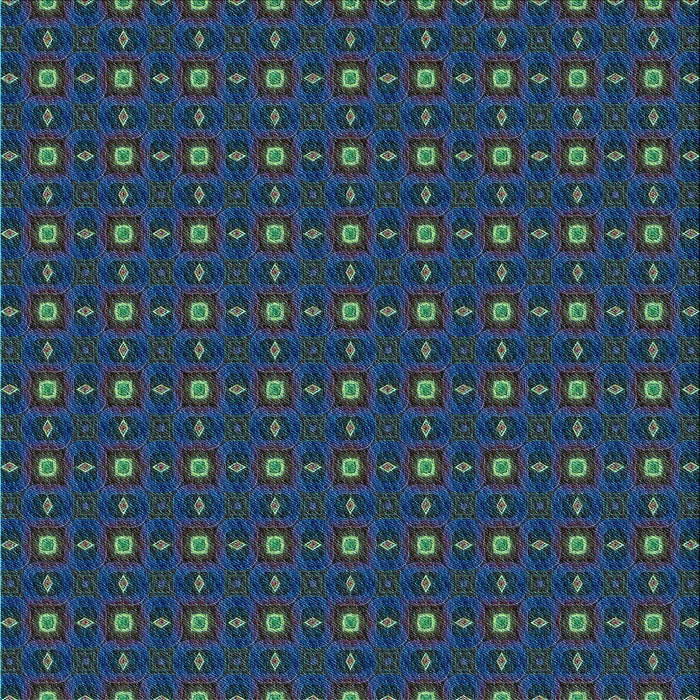 Round Machine Washable Transitional Deep-Sea Blue Rug, wshpat3684lblu