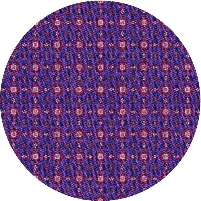 Square Patterned Dark Orchid Purple Rug, pat3684pur