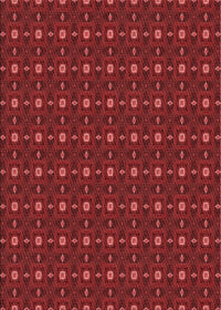 Machine Washable Transitional Cranberry Red Rug, wshpat3684rd