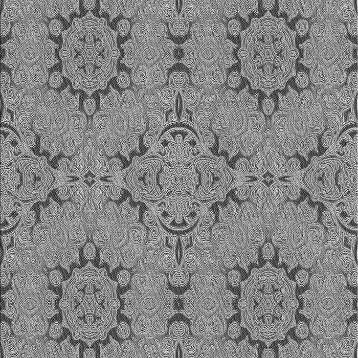 Patterned Carbon Gray Rug, pat3685gry