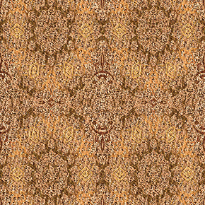 Machine Washable Transitional Orange Rug, wshpat3685org