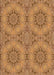 Patterned Orange Rug, pat3685org