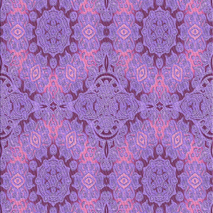Patterned Dark Orchid Purple Rug, pat3685pur