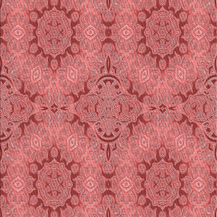 Machine Washable Transitional Red Rug, wshpat3685rd