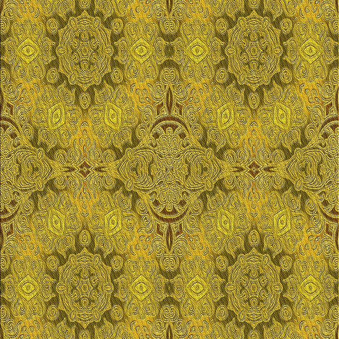 Machine Washable Transitional Dark Bisque Brown Rug, wshpat3685yw