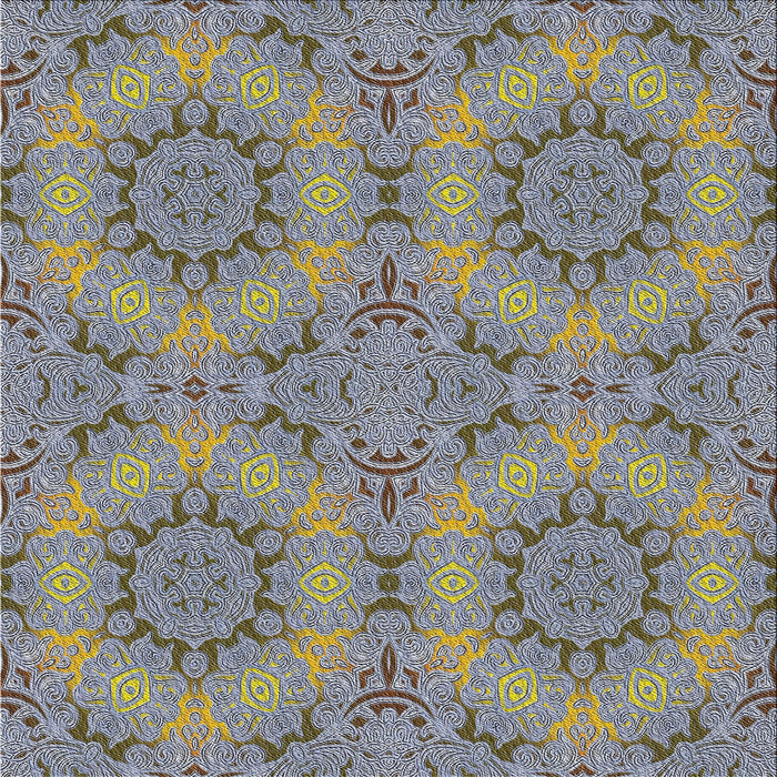 Sideview of Machine Washable Transitional Pale Silver Gray Rug, wshpat3685