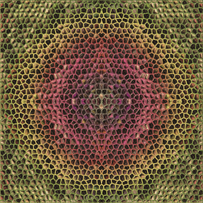 Round Patterned Bakers Brown Rug, pat3686brn