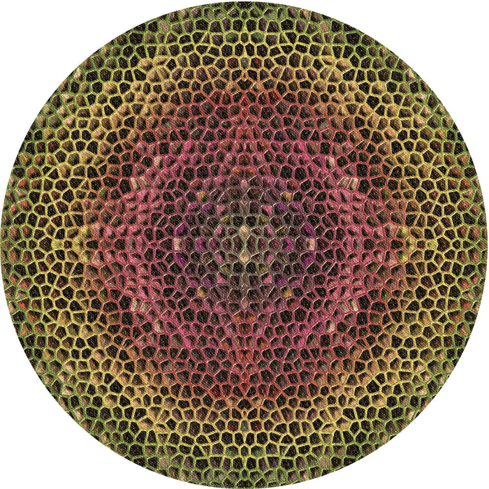 Square Patterned Bakers Brown Rug, pat3686brn