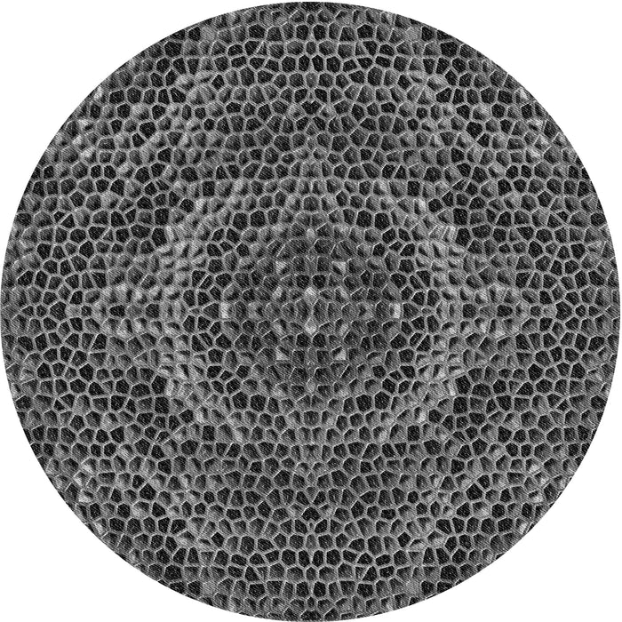 Square Machine Washable Transitional Charcoal Black Rug in a Living Room, wshpat3686gry