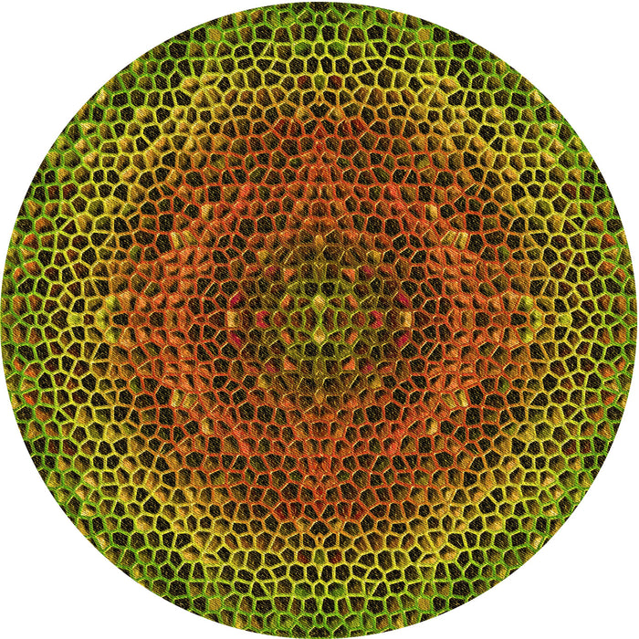 Square Patterned Red Rug, pat3686yw