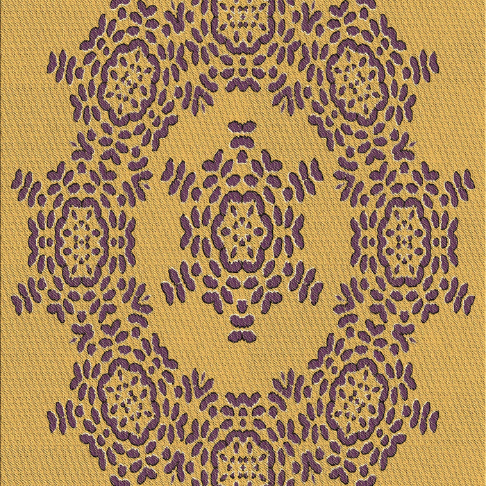 Patterned Sienna Brown Rug, pat3687brn