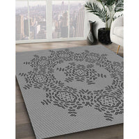 Patterned Carbon Gray Rug, pat3687gry