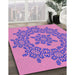 Machine Washable Transitional Violet Purple Rug in a Family Room, wshpat3687pur