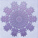Round Patterned Medium Purple Rug, pat3688blu