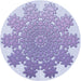 Square Patterned Medium Purple Rug, pat3688blu