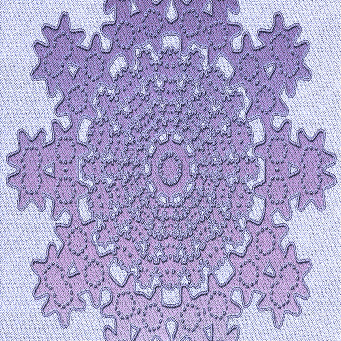 Patterned Medium Purple Rug, pat3688blu