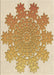 Patterned Brown Gold Rug, pat3688brn