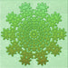 Round Patterned Jade Green Rug, pat3688grn