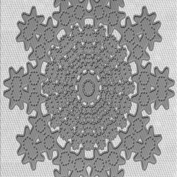 Machine Washable Transitional Platinum Gray Rug, wshpat3688gry