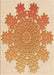 Patterned Orange Rug, pat3688org
