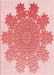 Machine Washable Transitional Red Rug, wshpat3688rd