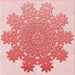 Round Patterned Red Rug, pat3688rd