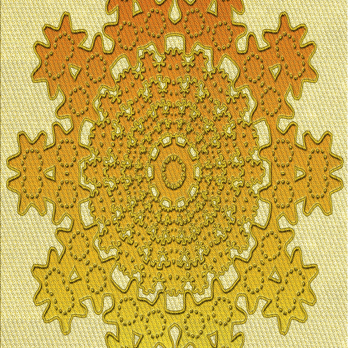 Patterned Cinnamon Brown Rug, pat3688yw