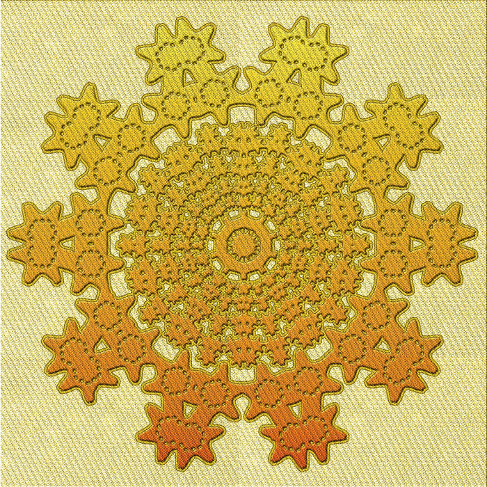 Round Machine Washable Transitional Cinnamon Brown Rug, wshpat3688yw