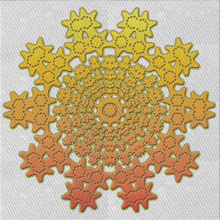 Square Patterned Copper Brown Novelty Rug, pat3688