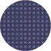 Square Machine Washable Transitional Periwinkle Purple Rug in a Living Room, wshpat3689blu