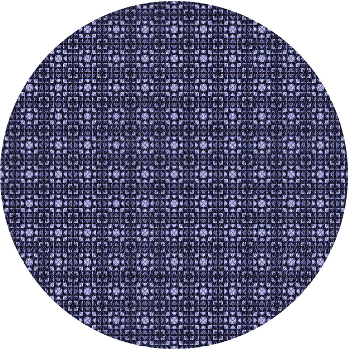 Square Patterned Periwinkle Purple Rug, pat3689blu