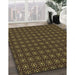 Machine Washable Transitional Midnight Gray Rug in a Family Room, wshpat3689brn