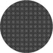 Square Patterned Midnight Gray Rug, pat3689gry