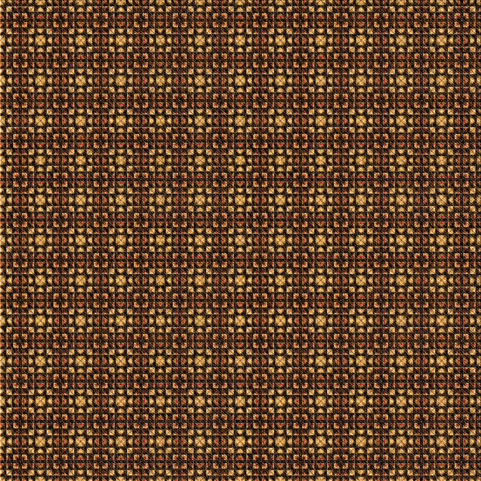 Round Patterned Black Brown Rug, pat3689org